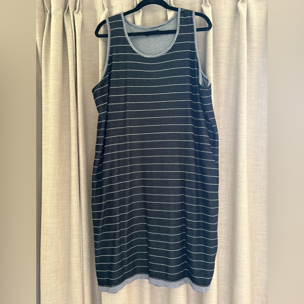 Lands End Striped reversible Tank Dress